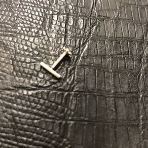 Maria Tash 14 karat white gold bar earring